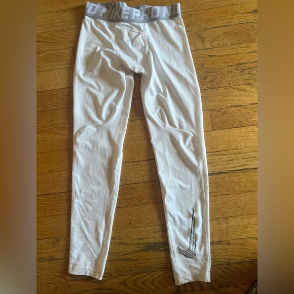 Nike Men's White Pro Joggers - Picture 1 of 3